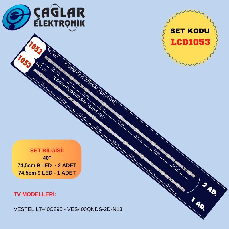 VESTEL LT-40C890 - VES400QNDS-2D-N13