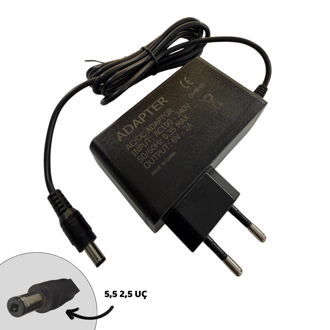 6 V 2 A ADAPTÖR 5,5*2,5