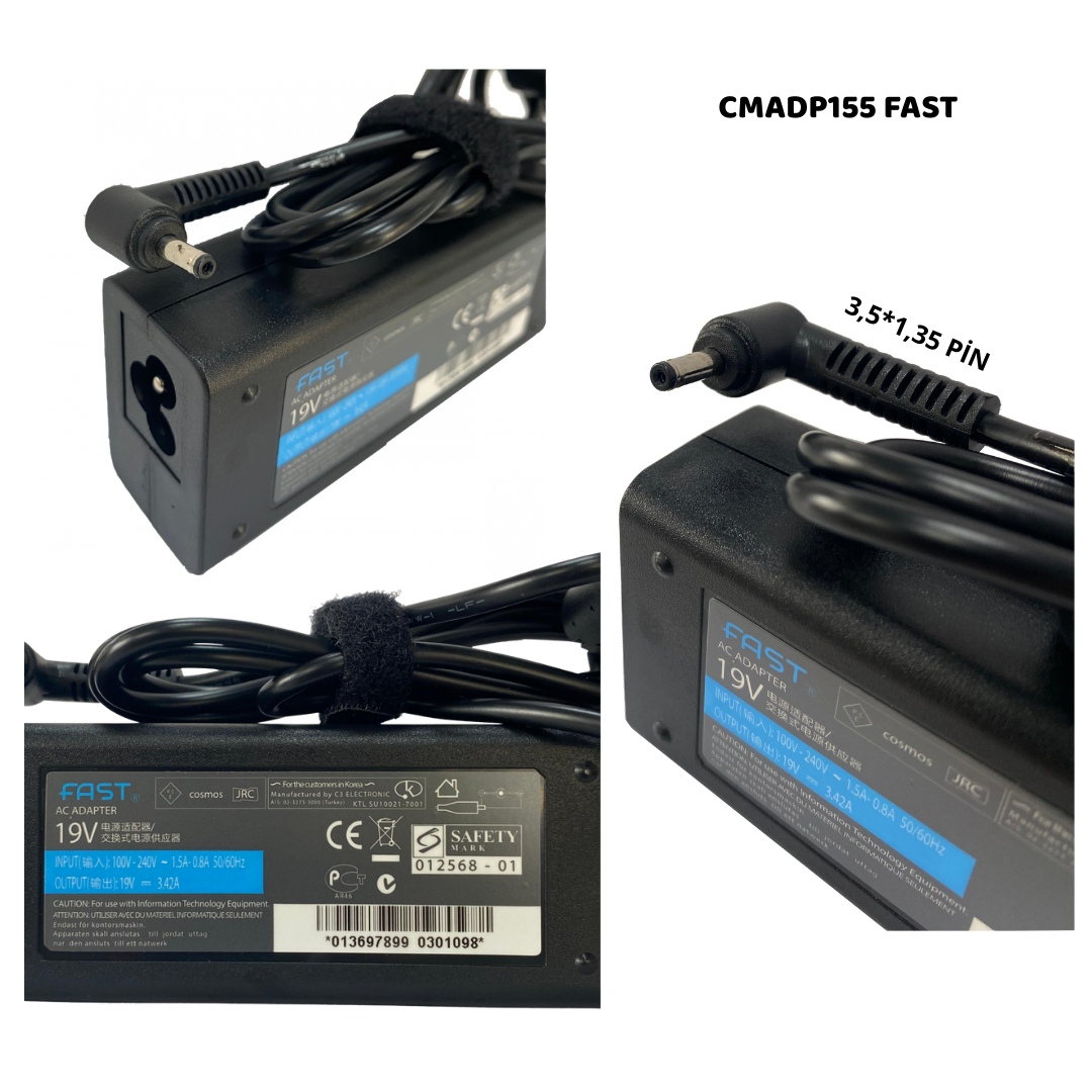 19V 3,42A  LAPTOP (3,5*1,35) CASPER FUJITSU CMADP155