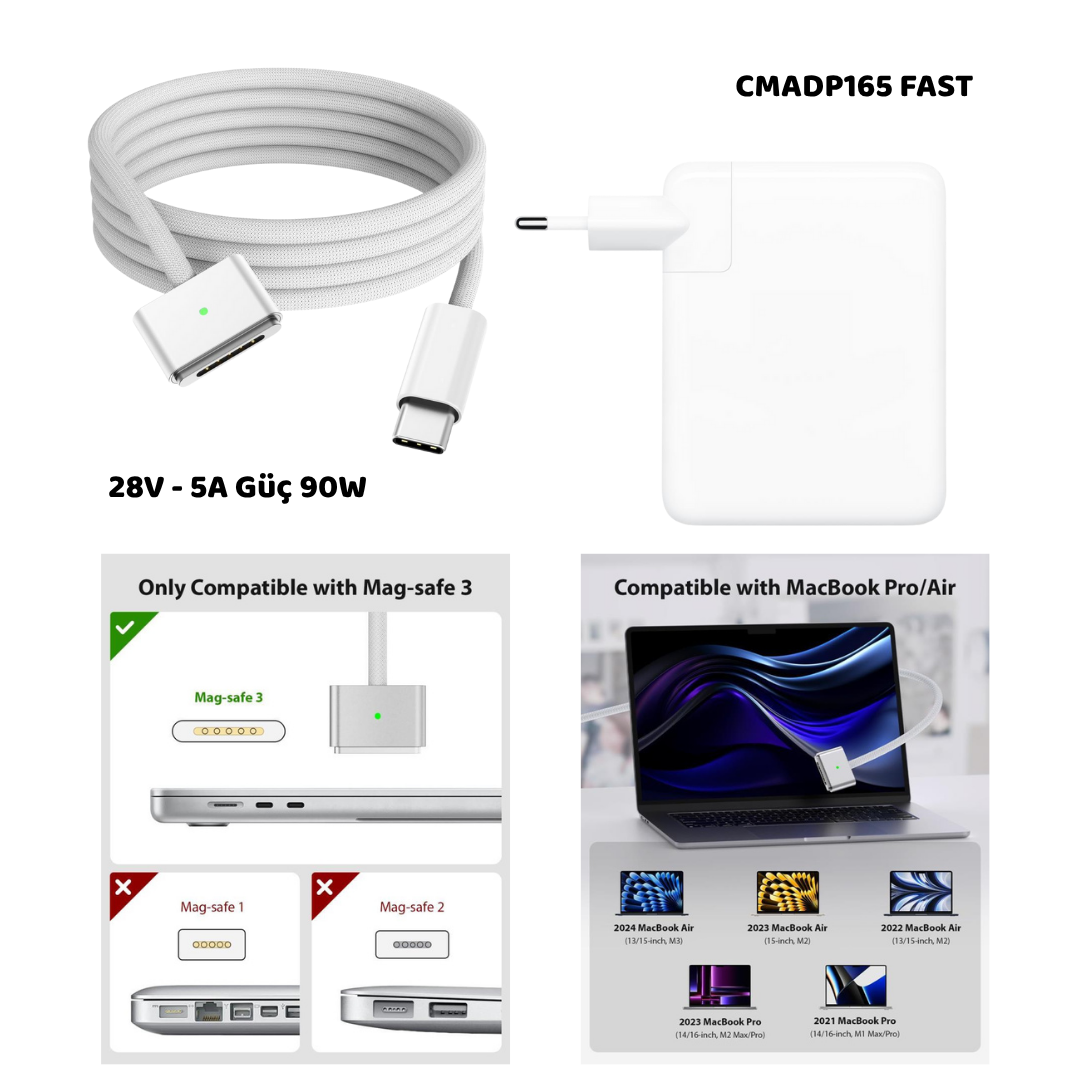 28V 5A  140W ADAPTOR APPLE/MAGSAFE 3    CMADP165