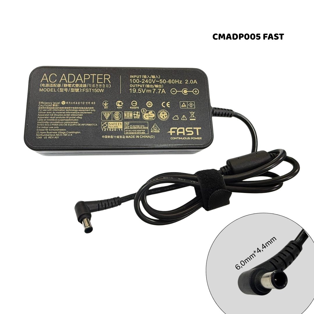 19,5V 7,7A 150W ADAPTÖR (6,0x4,4) PİN SONY CMADP005