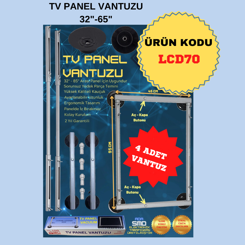 TV PANEL VANTUZU 32"-65" 4 VANTUZLU