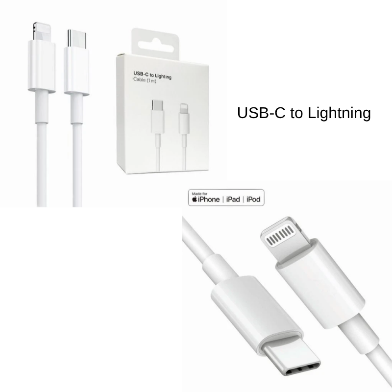 ŞARJ KABLOSU TYPE-C to I-PHONE 1m