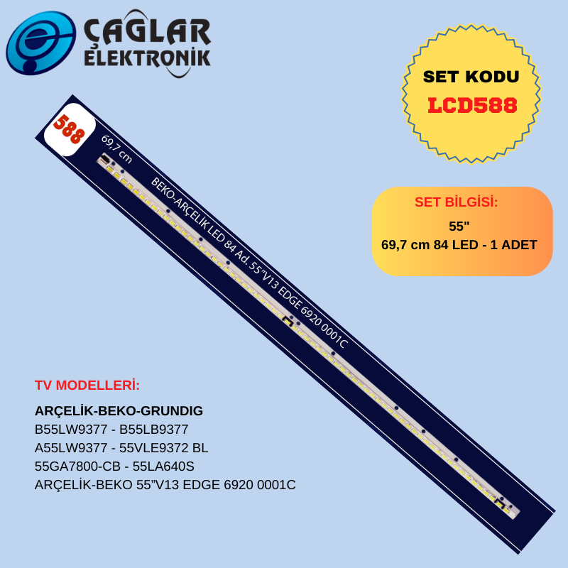 ARÇELİK-BEKO 55”V13 EDGE 6920 0001C -B55LW9377 -B55LB9377-A55LW9377