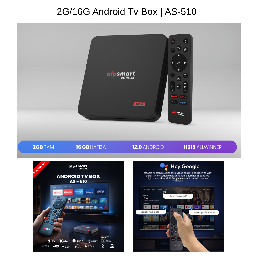 ANDROID TV BOX 2G/16G AS-510