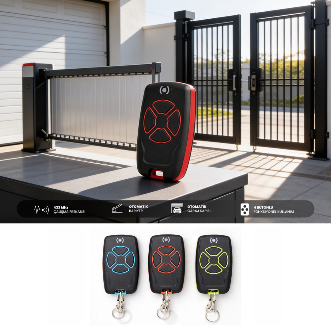 4 Butonlu Uzaktan Kumanda (433 Mhz) – AS866