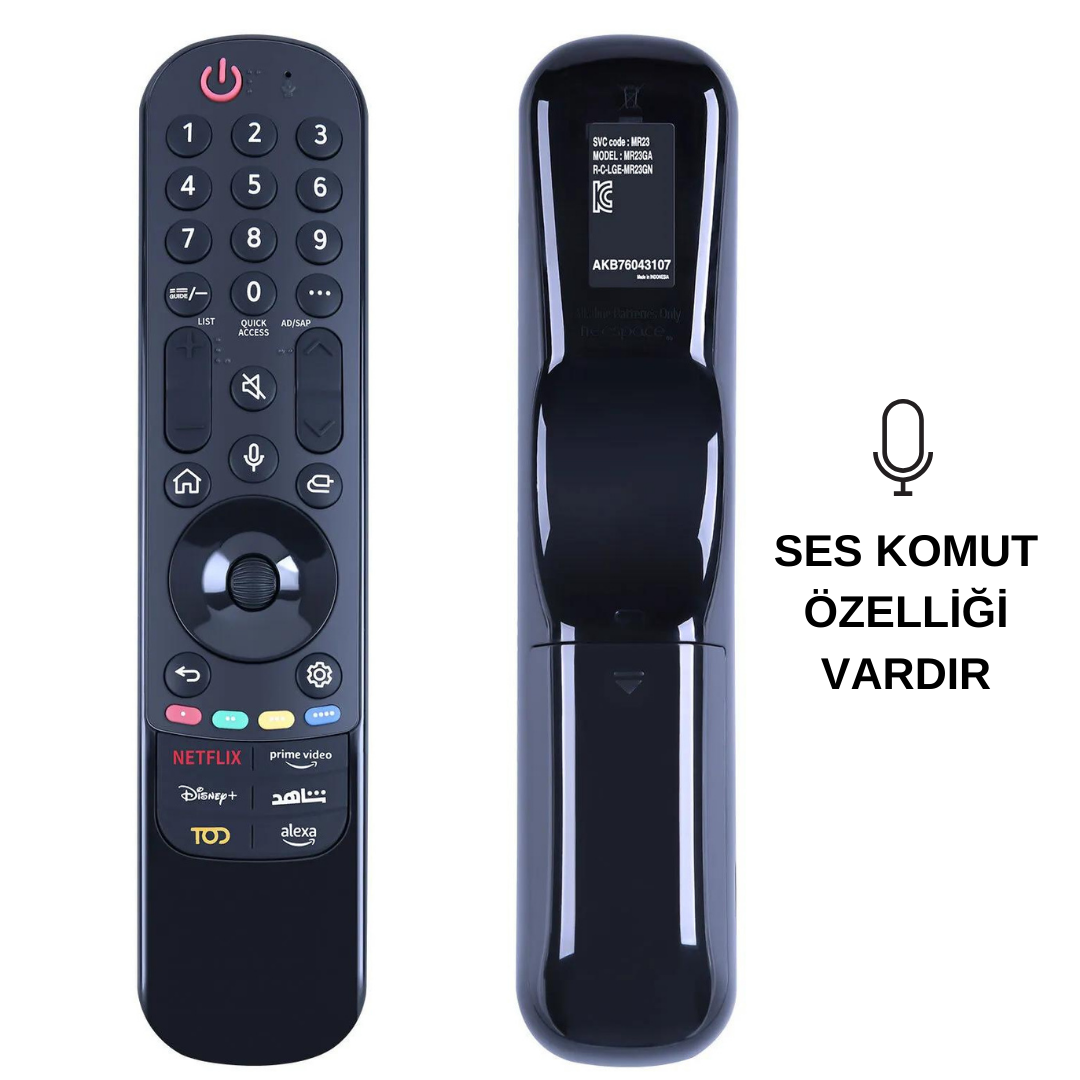 LG MR23GA (AKB76043107) TOD TUŞLU SES KOMUTU VARDIR