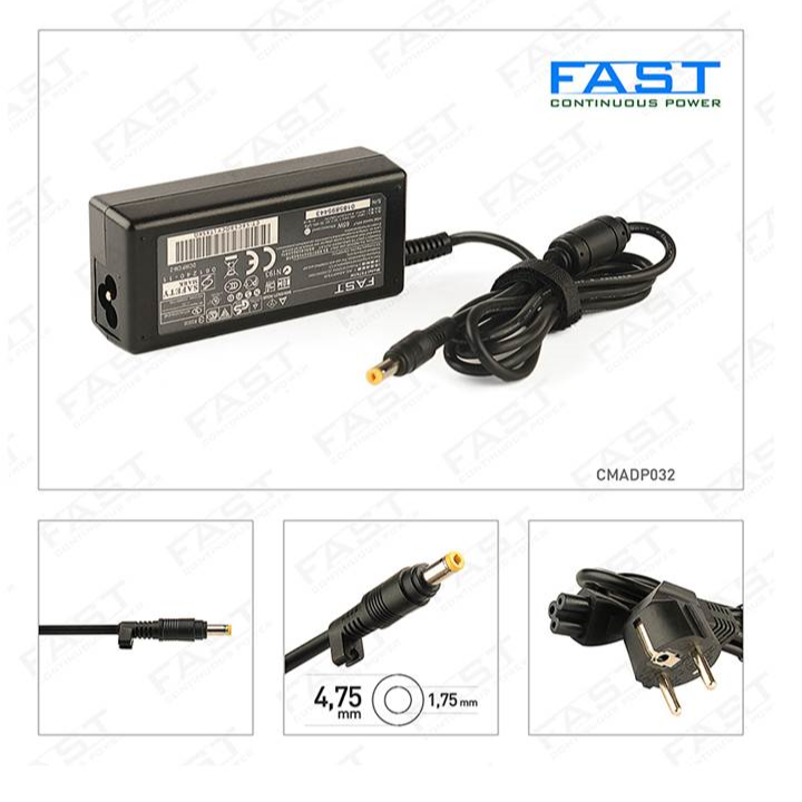 19,5V 3,33A LAPTOP (4,8x1,7) HP= C117  CMADP032