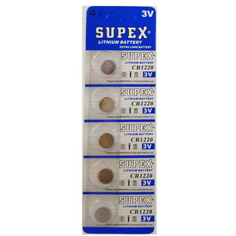 SUPEX 1220 5'Lİ  BLİSTER LITYUM PIL