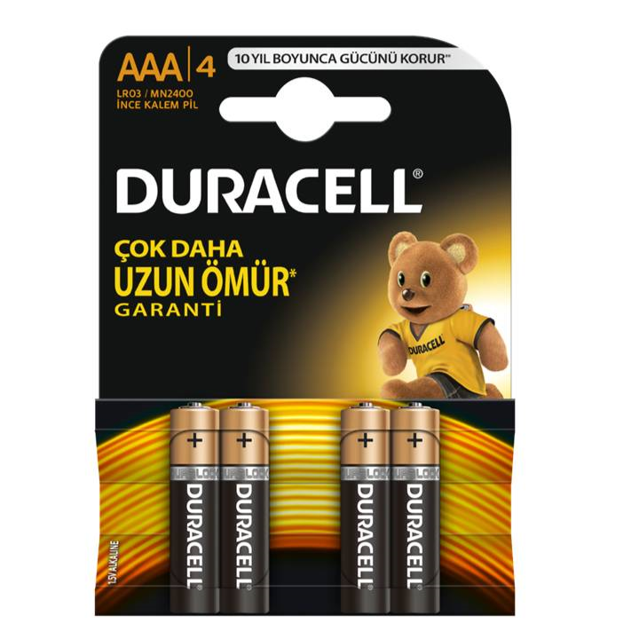 DURACELL 1,5V INCE KALEM AAA 2+2