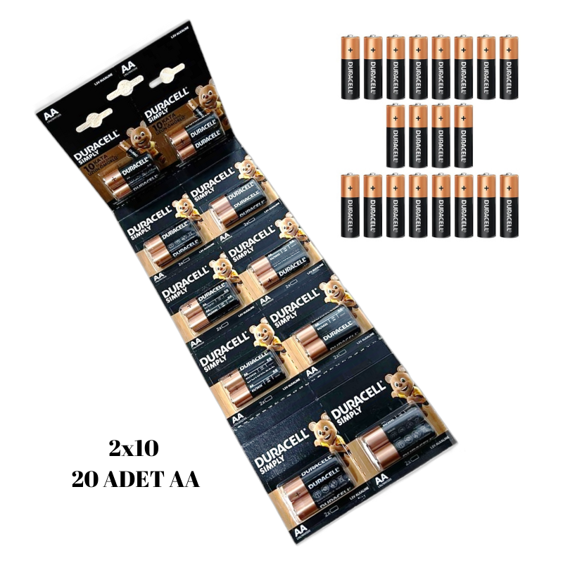 DURACELL 1,5V KALEM PIL AA  (10*2)