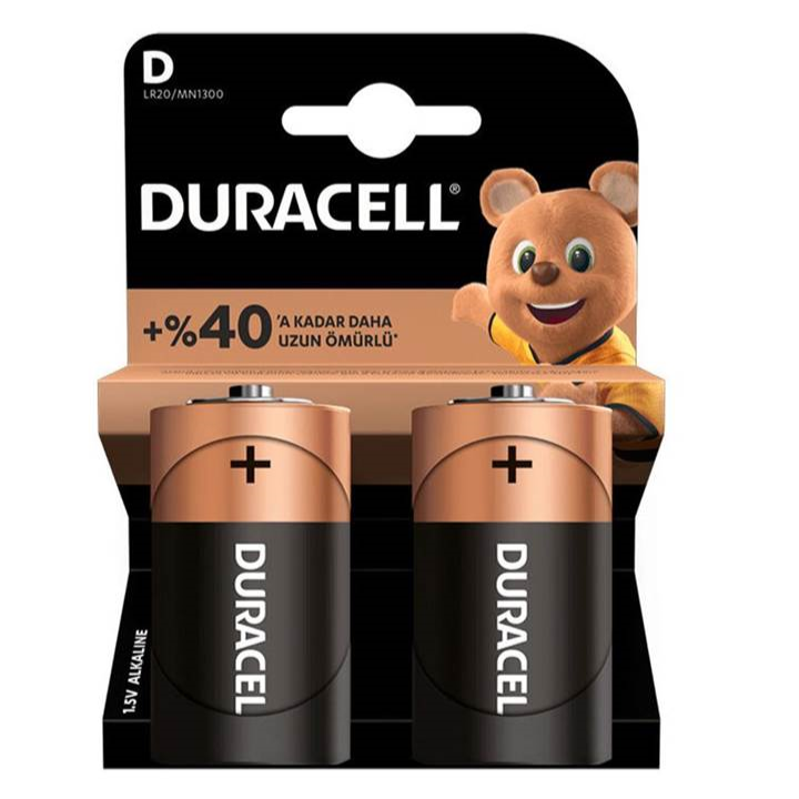 DURACELL 1,5V BÜYÜK BOY PİL D-SIZE