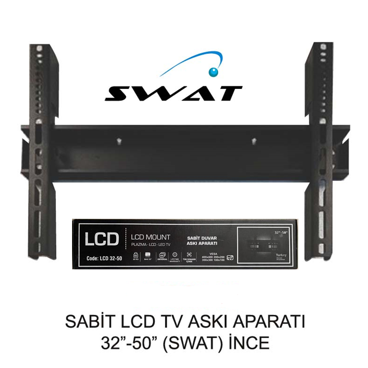 TV SABIT ASKI 32"50" SWAT INCE 400*400 TVS32 NİN UZUNU İNCE