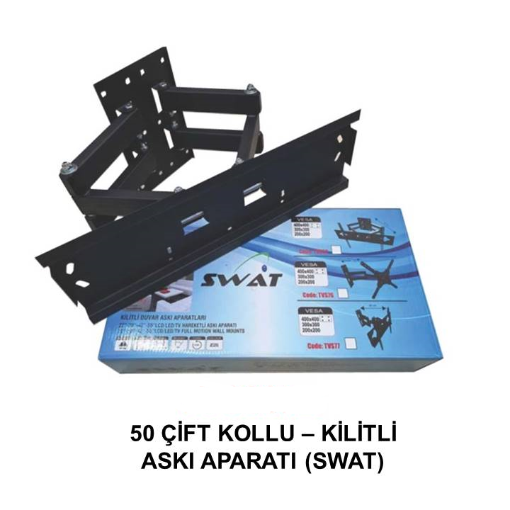 TV HAREKETLİ KILITLI-CIFT KOL 50" 400*400