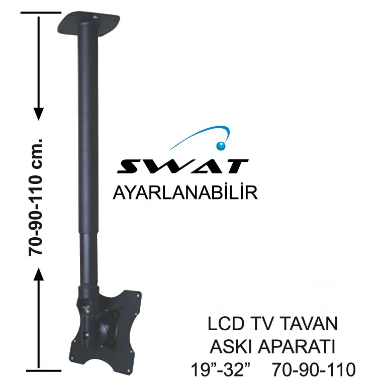 TV TAVAN ASKI 19"-32"  70-90-110 200*200