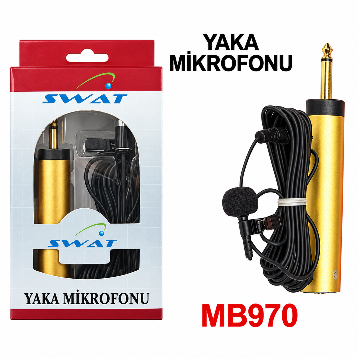 YAKA MİKROFONU KALİTELİ GOLD KALEM PİL İLE ÇALIŞIR