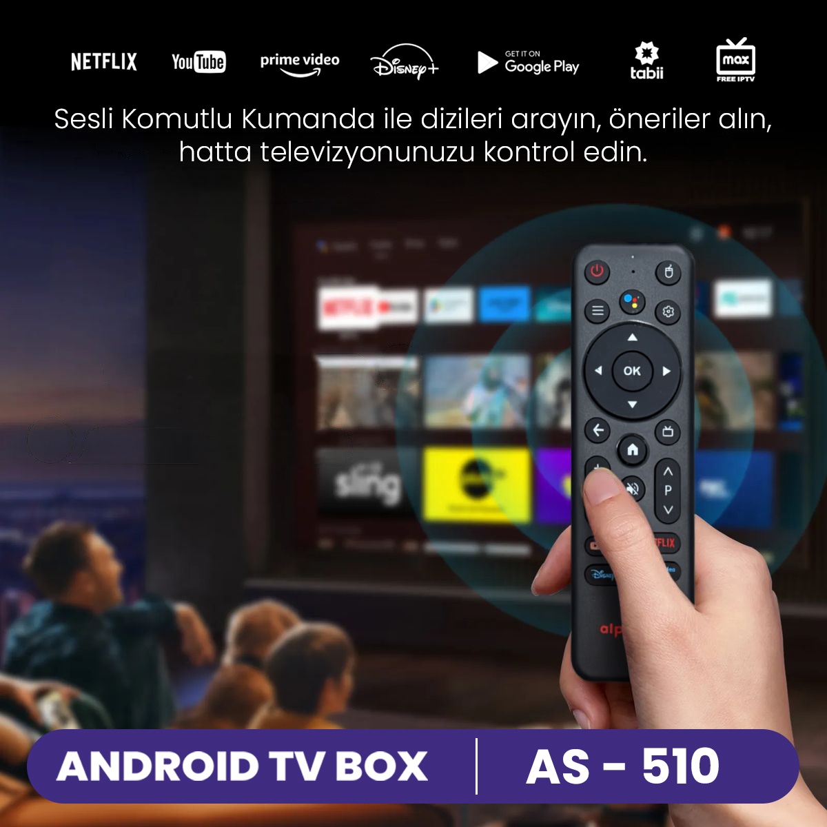 ANDROID TV BOX 2G/16G AS-510