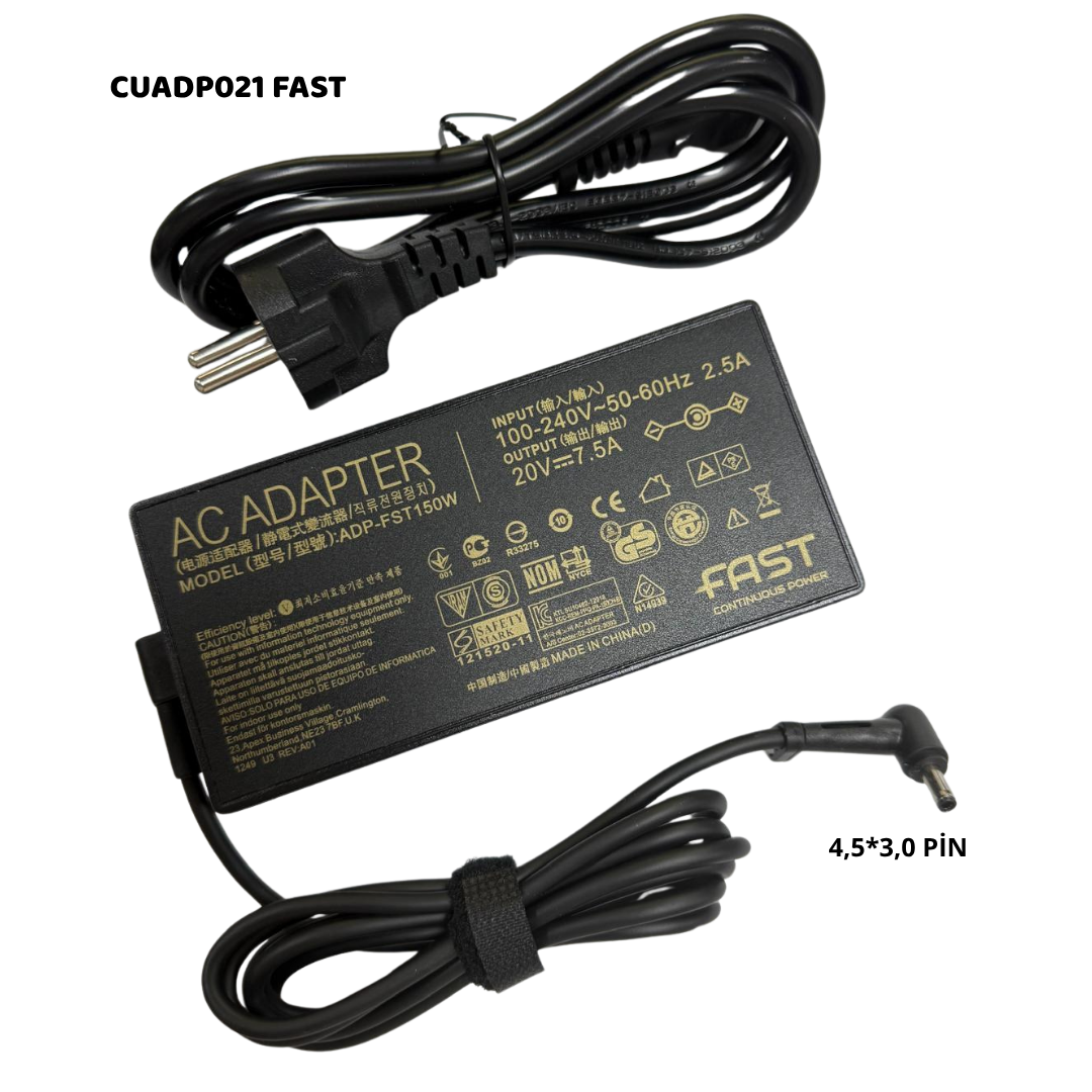 20V 7,5A ADAPTÖR 150W   4,5*3,0  CUADP021
