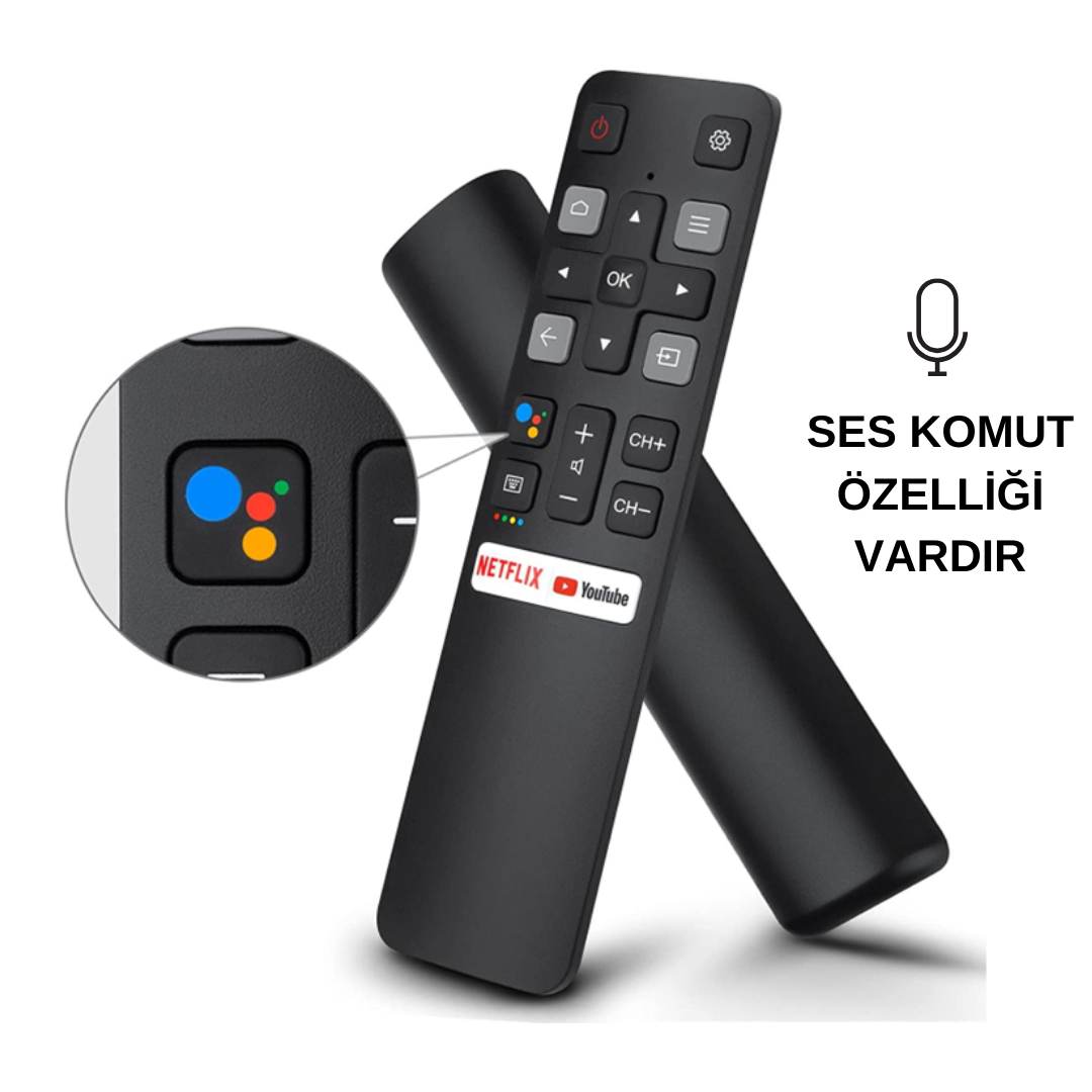 TCL TL-1002 NETFLIX-YOUTUBE KÜÇÜK SES KOMUTU VARDIR (KK0291)