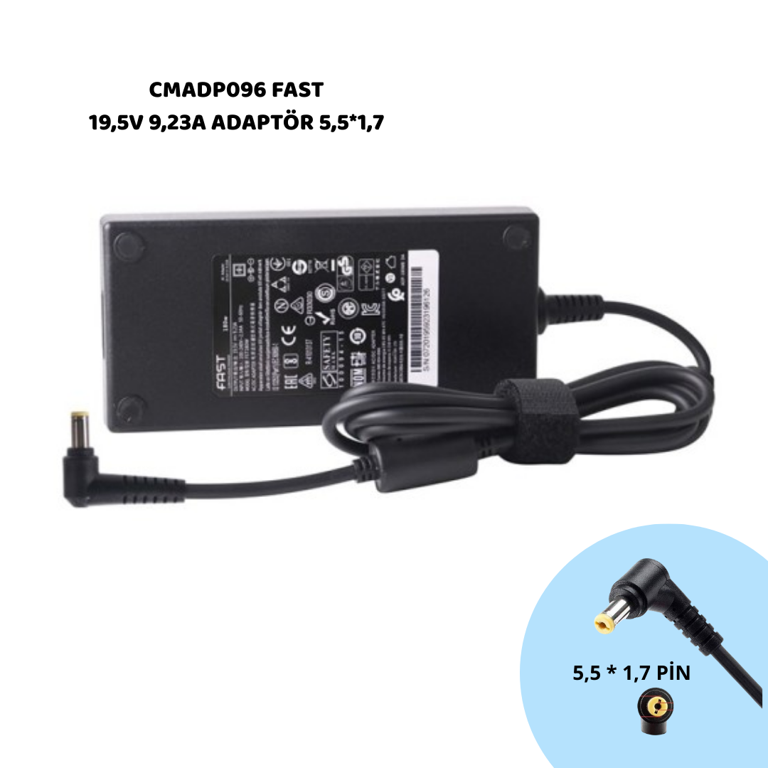 19,5V 9,23A ADAPTÖR  5,5*1,7  CMADP096 ACER 180W