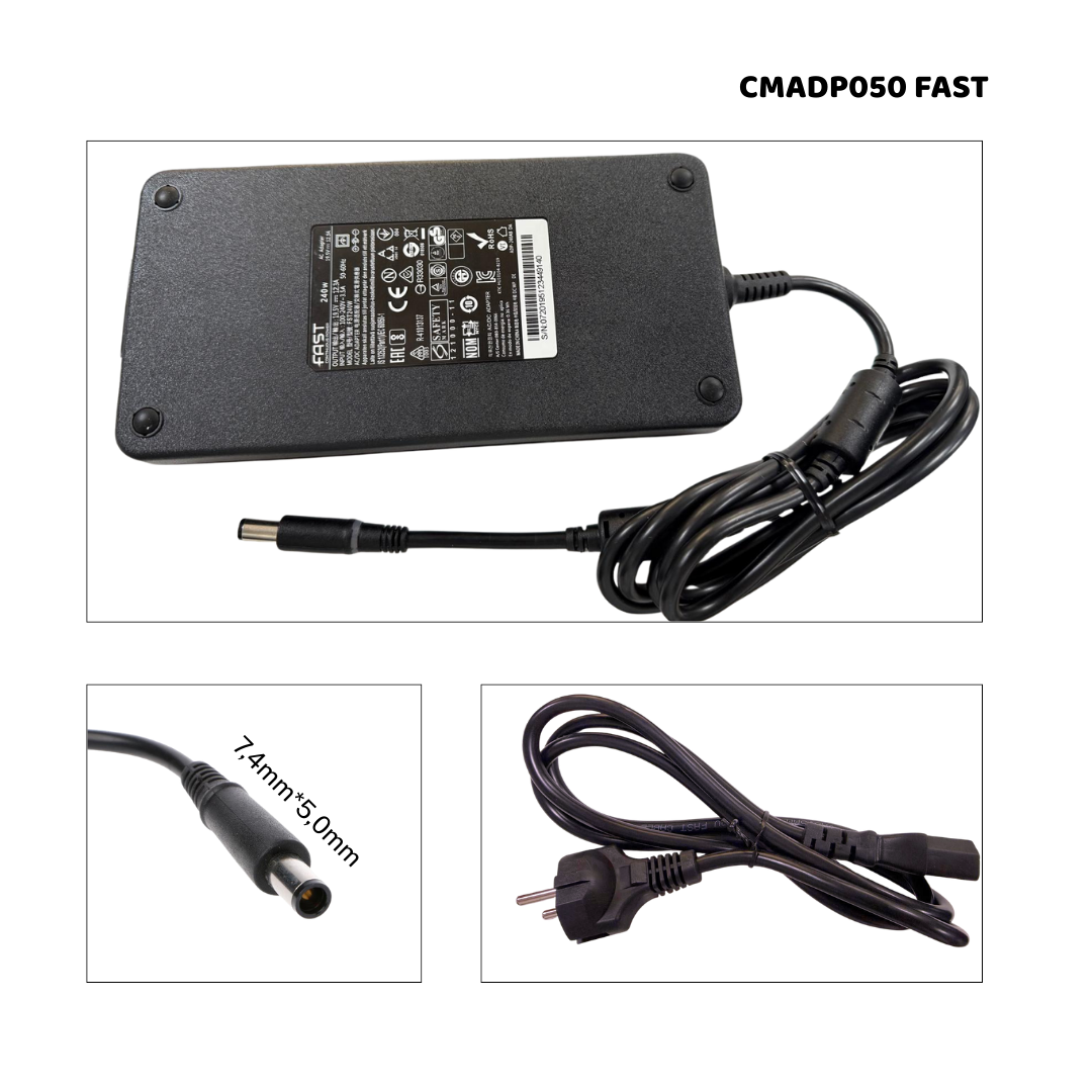 19,5V 12,3A 240W ADAPTOR DELL 7,4x5,0mm PİNLİ CMADP050